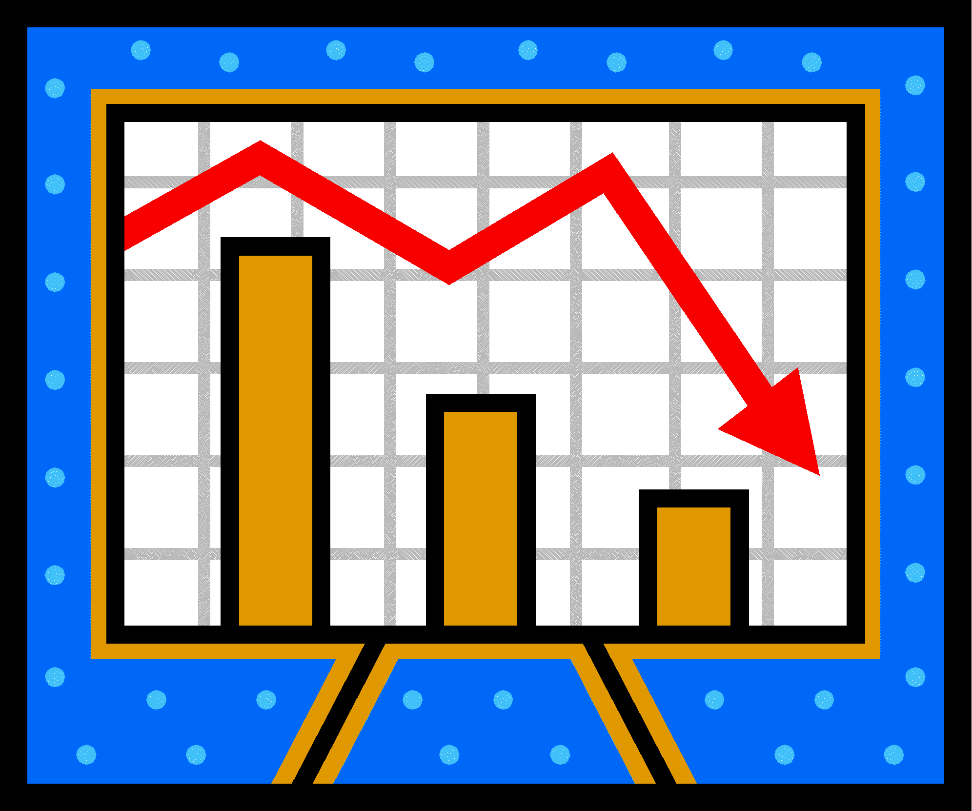 Graph of reduction in costs